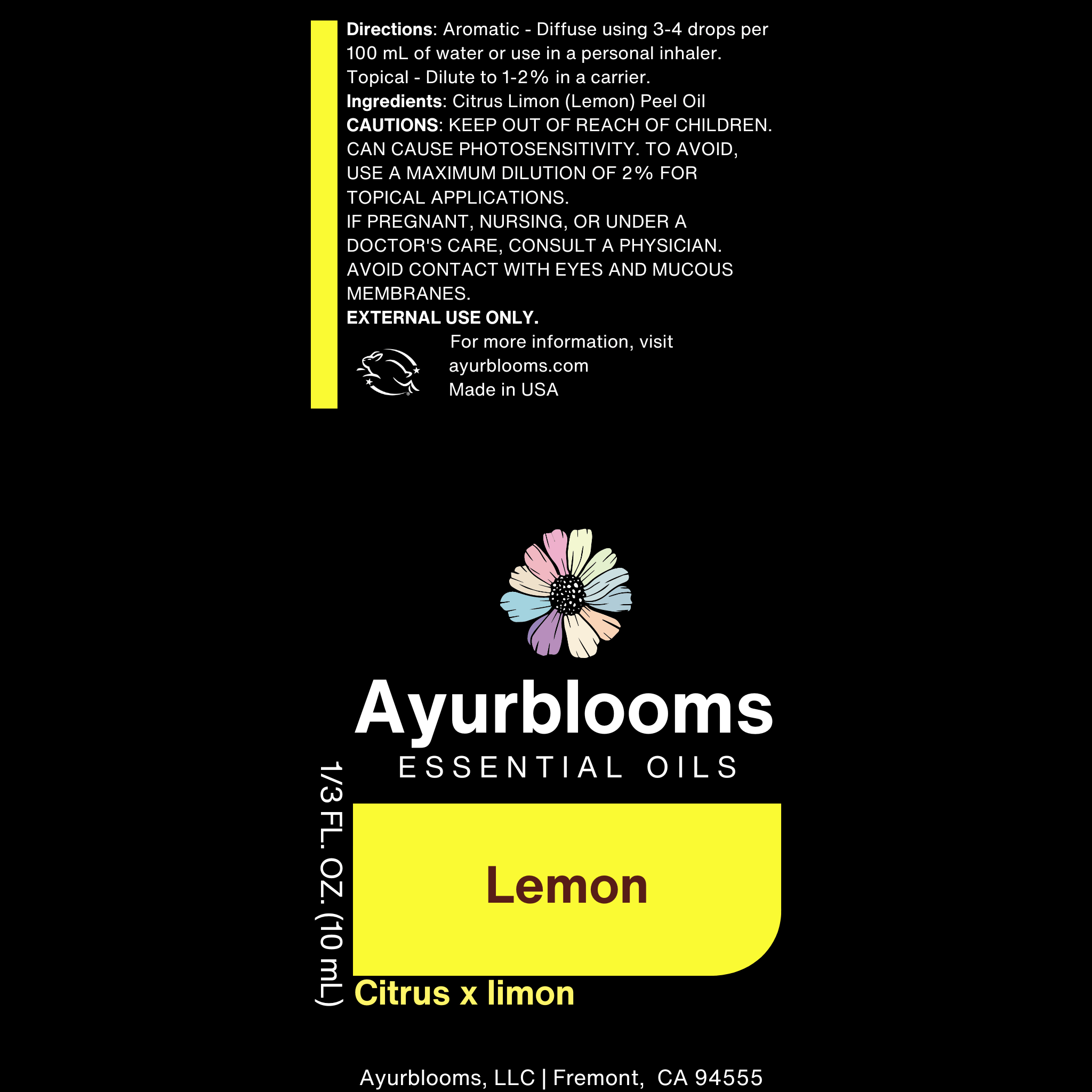 Ayurblooms Lemon Essential Oil