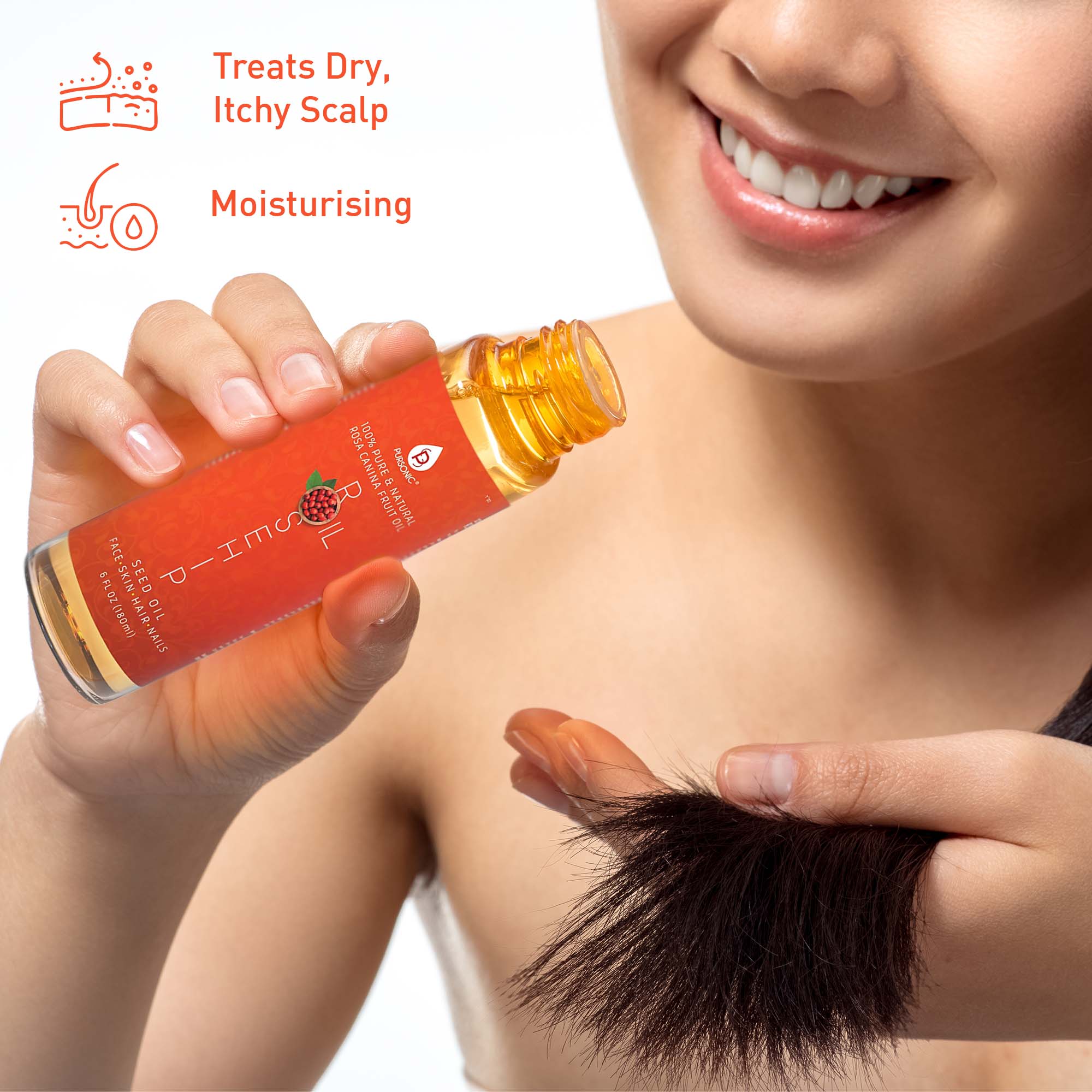 Pursonic Cold Pressed Premium Rosehip Seed Oil 6 Oz